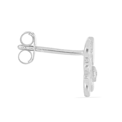925 SILVER ENAMEL STUDS WITH WHITE TOPAZ | KIDS ELEPHANT EARRINGS IN BULK –WHOLESALE JEWELRY SUPPLIER USA